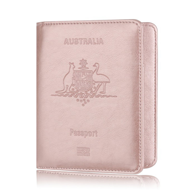 Slim Synthetic Leather RFID Passport Wallet