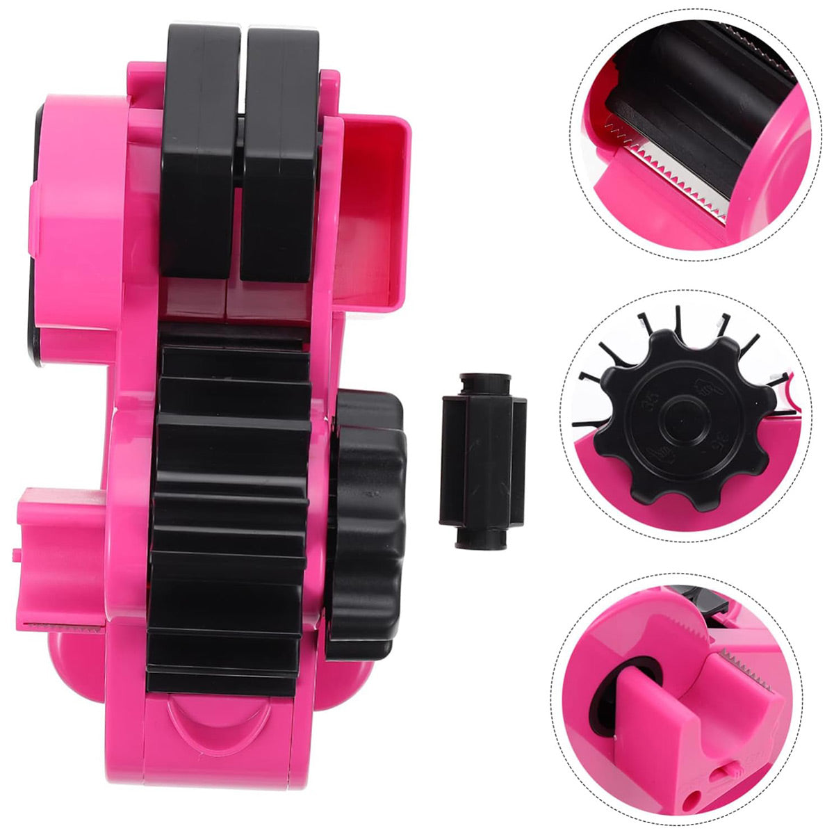 Multifunctional Tape Dispenser with Adjustable Cutting Blade and Storage