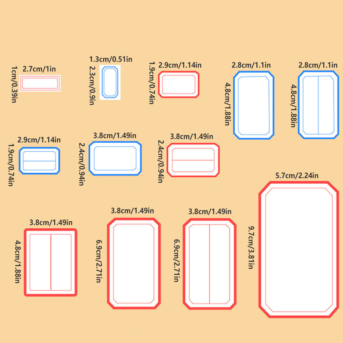100 Pcs Price Stickers Blank Self-Adhesive Writable Labels