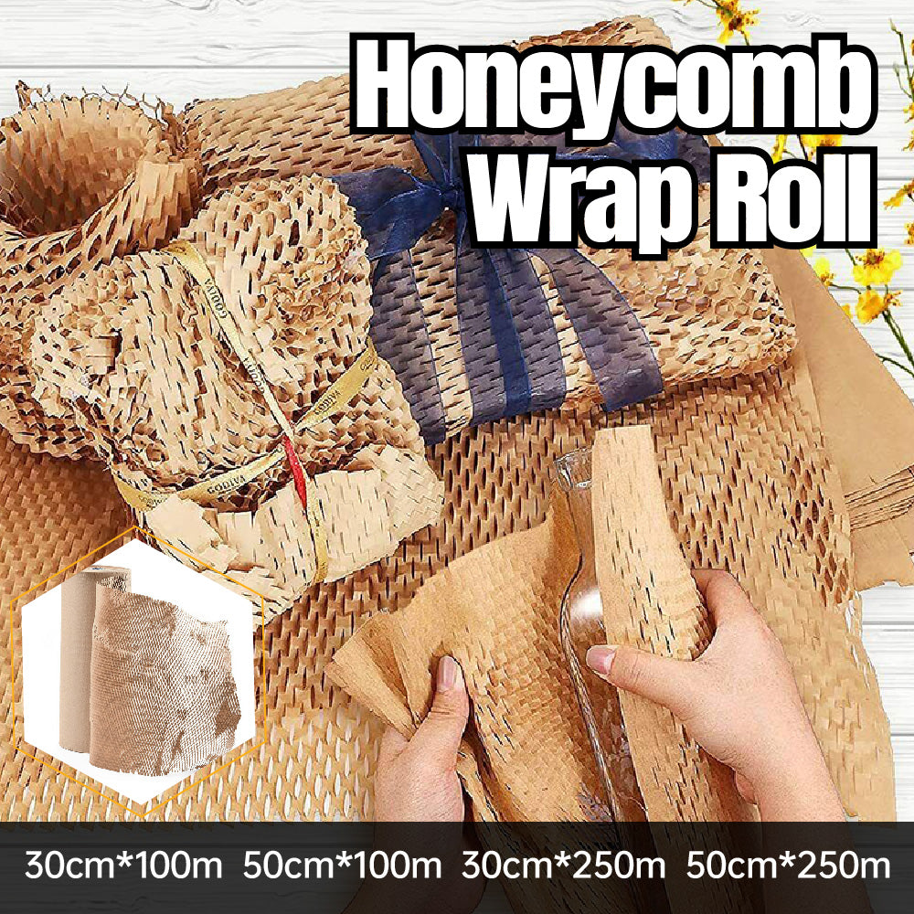 Eco Friendly Honeycomb Kraft Paper Roll Cushioning Wrap