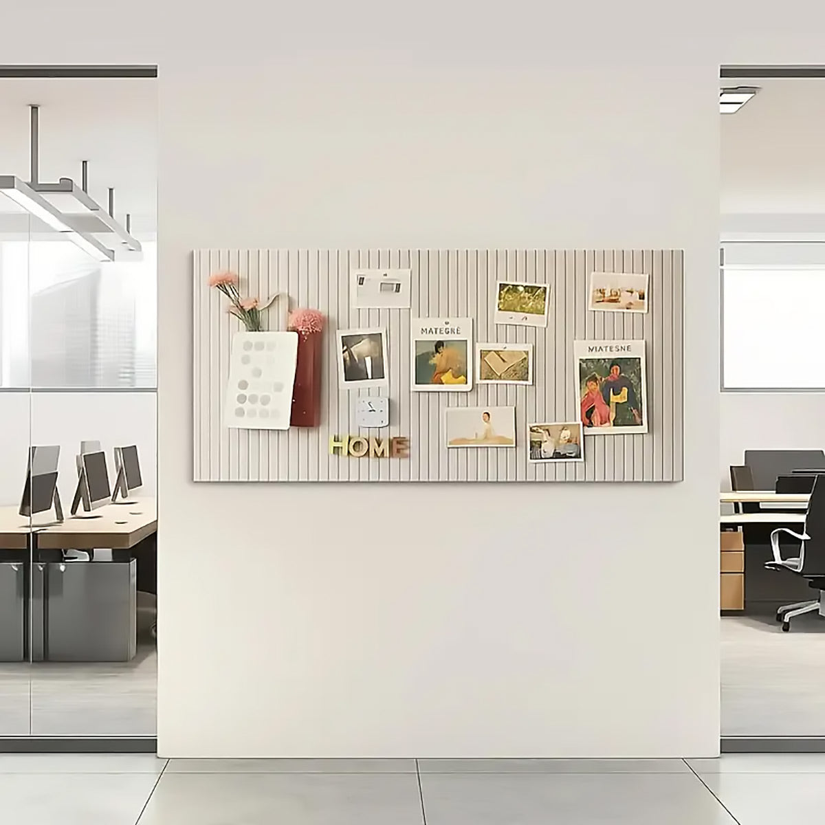 12 Pack Vertical Grain Felt Backdrop Panels for Office