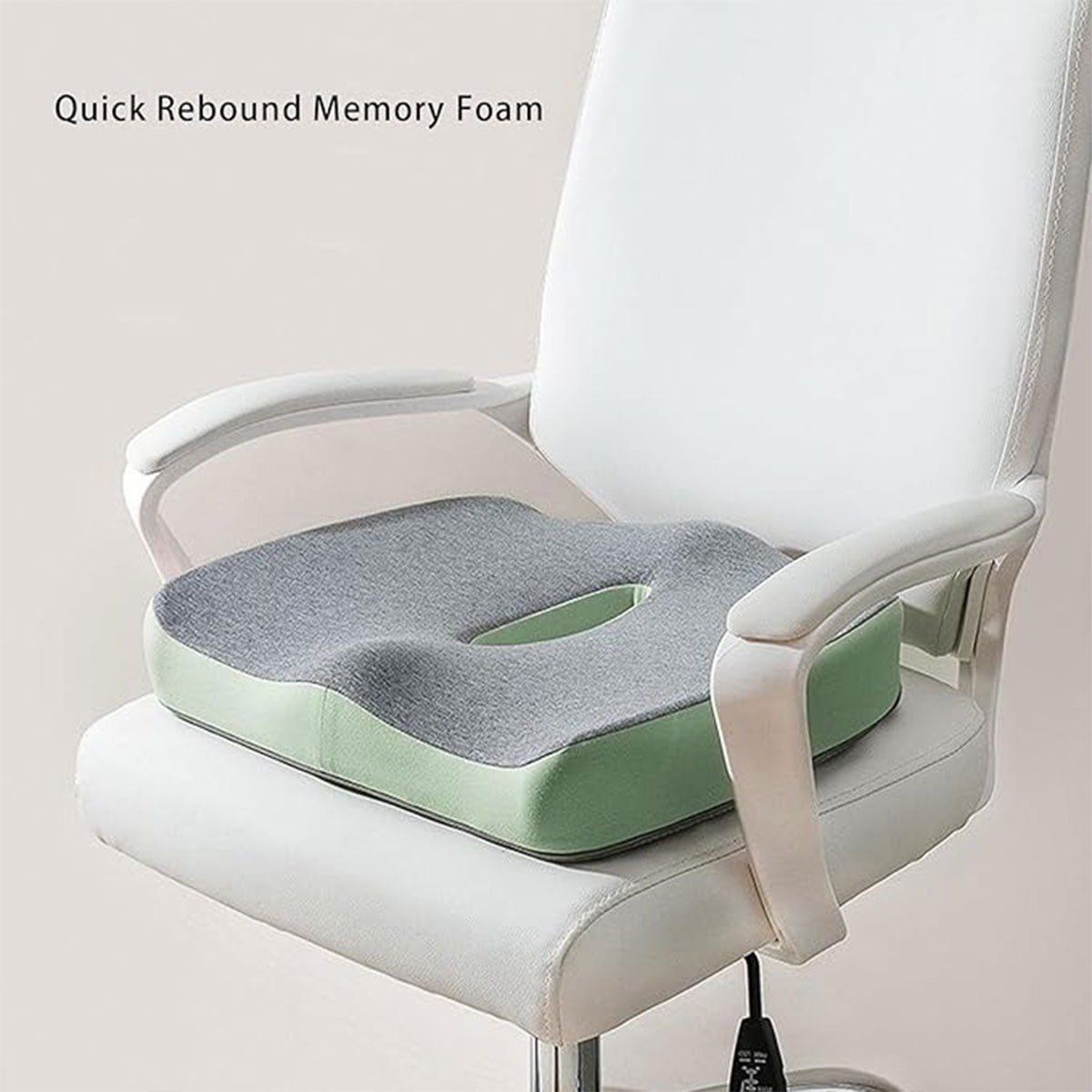 Orthopedic Coccyx Memory Foam Seat Cushion with Cover