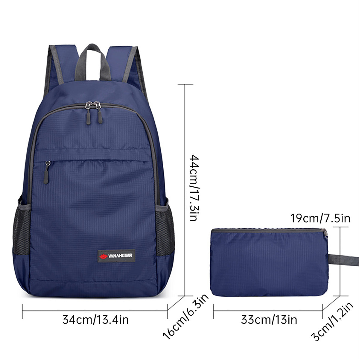 Waterproof Folding Backpack with Lightweight Large Capacity Design