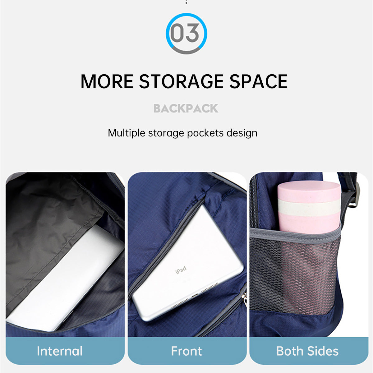 Waterproof Folding Backpack with Lightweight Large Capacity Design