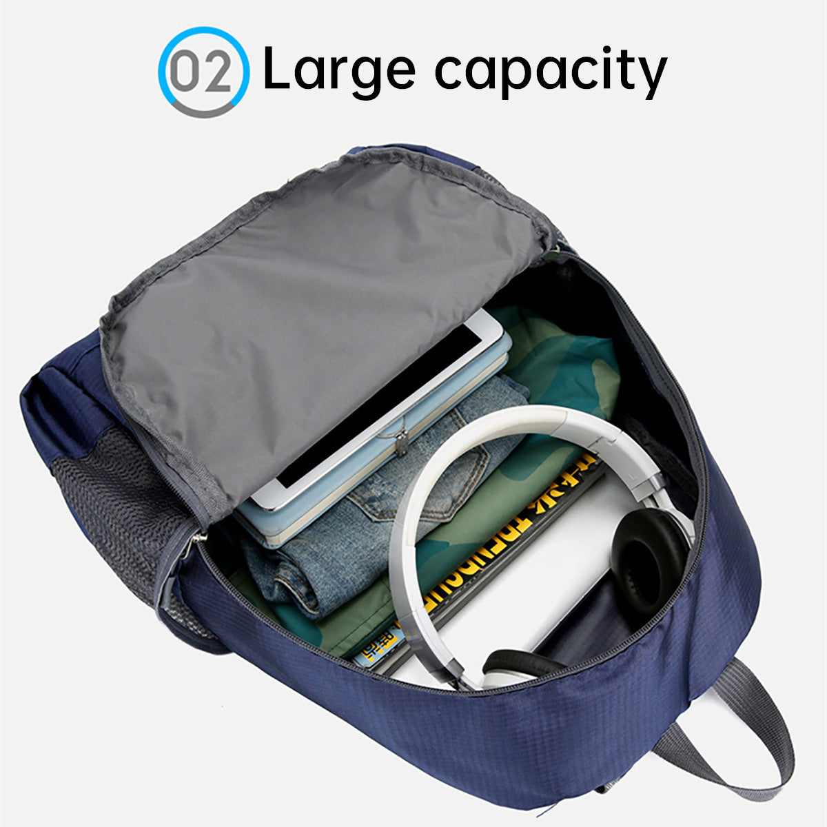 Waterproof Folding Backpack with Lightweight Large Capacity Design
