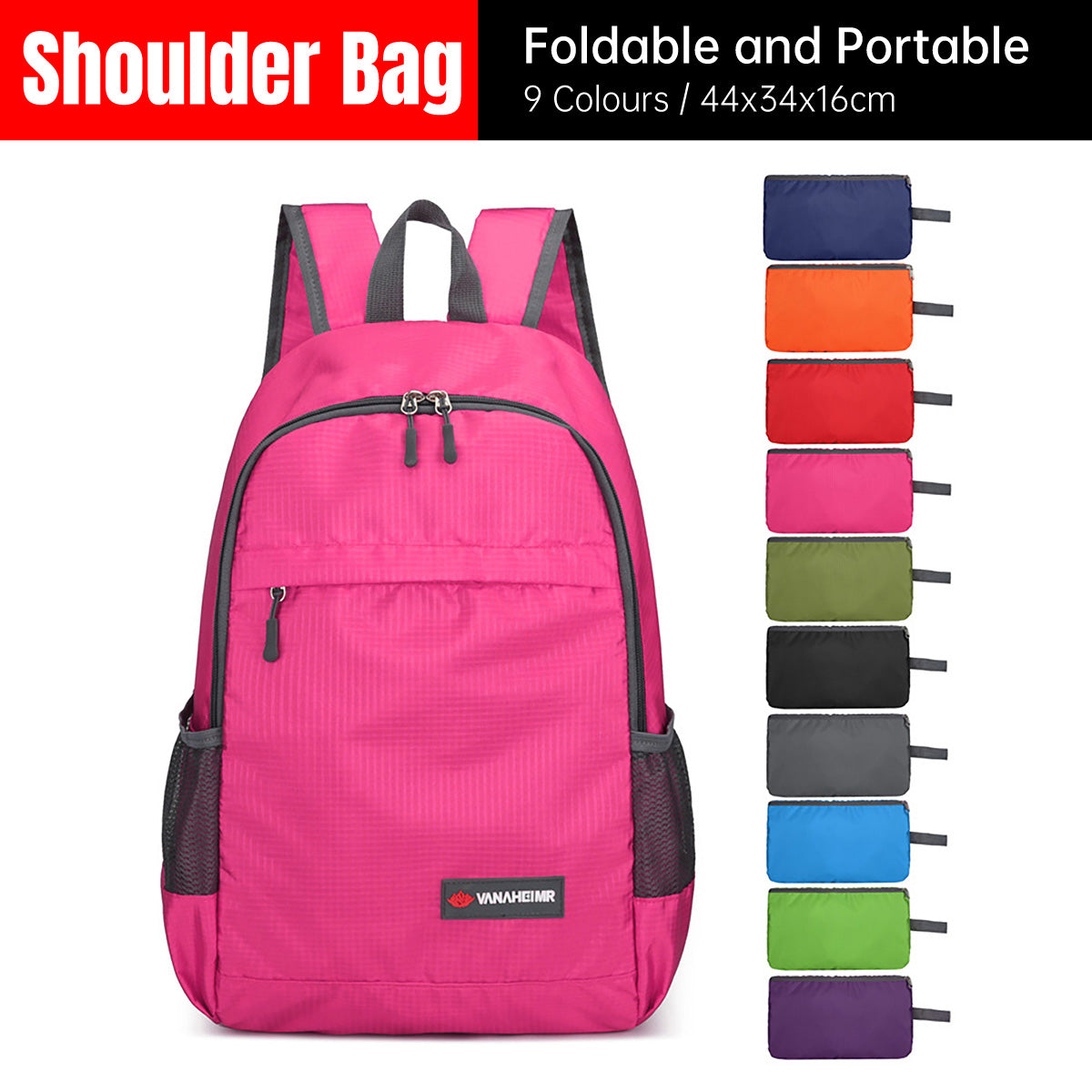 Waterproof Folding Backpack with Lightweight Large Capacity Design