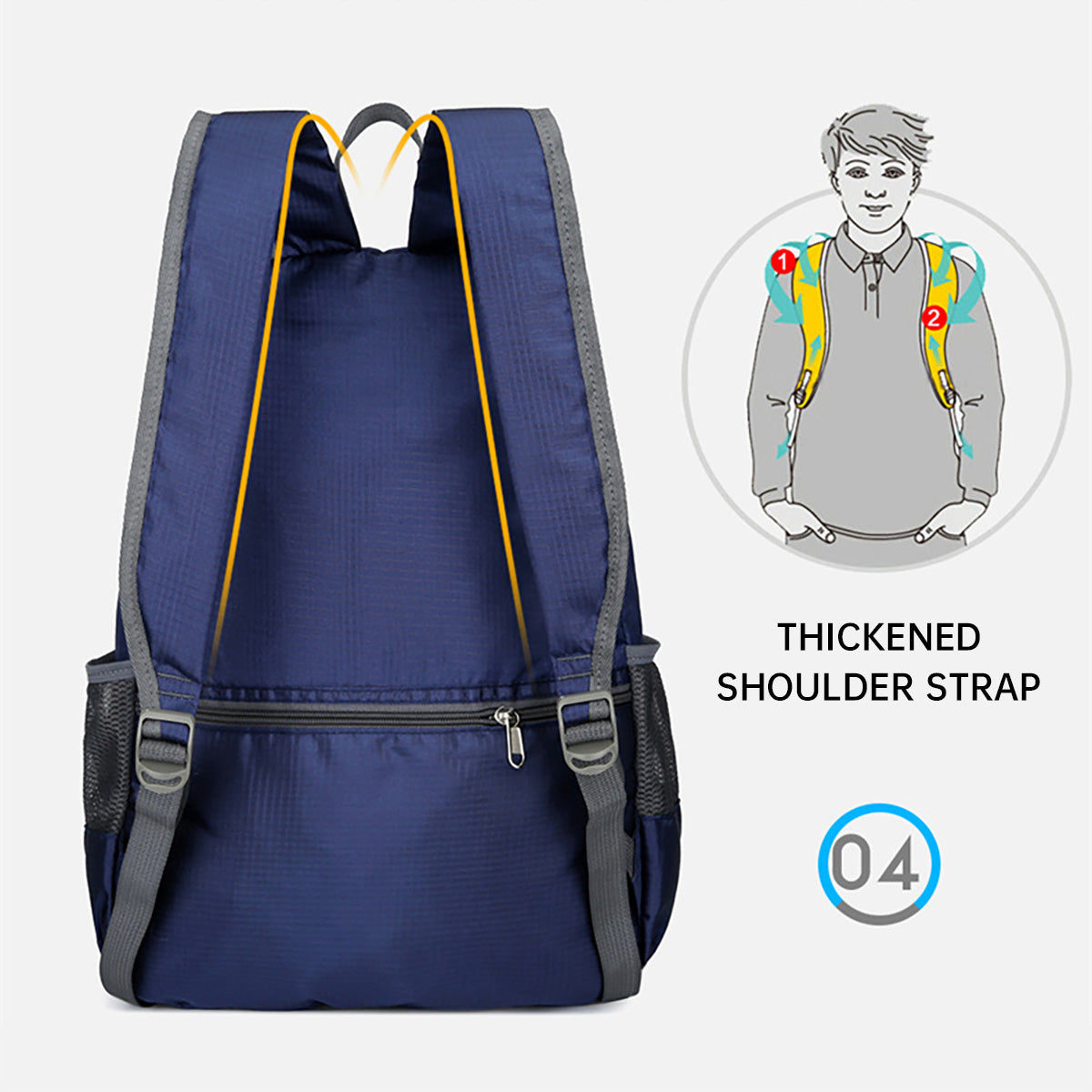 Waterproof Folding Backpack with Lightweight Large Capacity Design