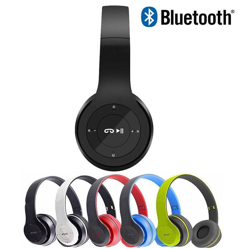 Wireless Bluetooth 5.3 Headphones with Mic Pads