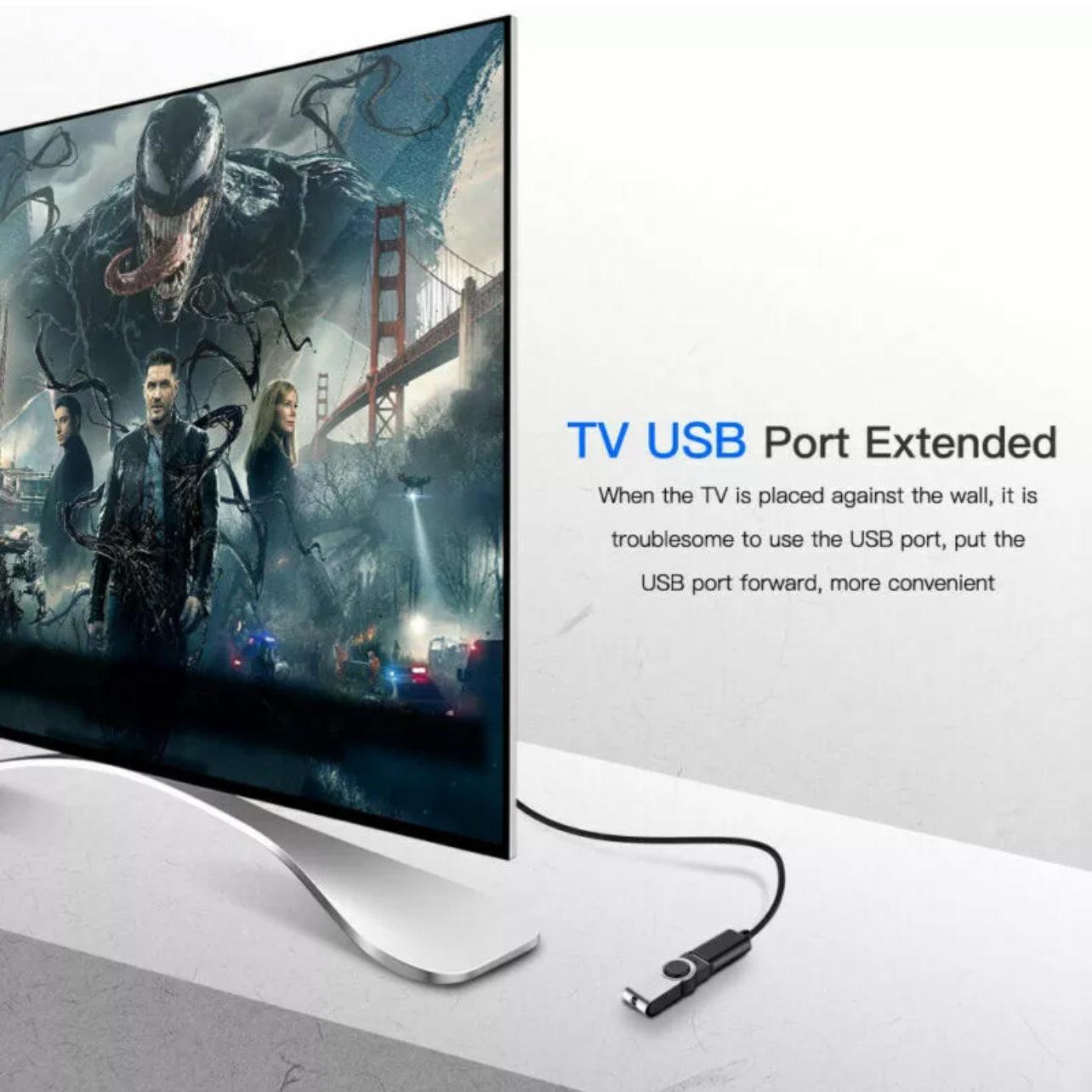 USB Extension Cable 2.0 A Male to Female Long Data Cord Black