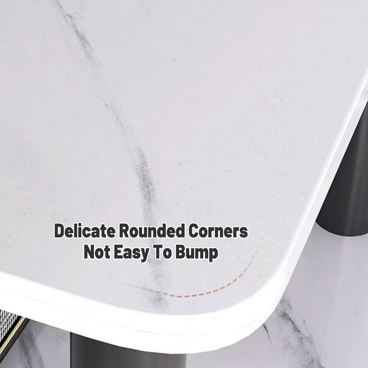 Office Break Room Coffee Table with Double Storage and Space-Saving Design