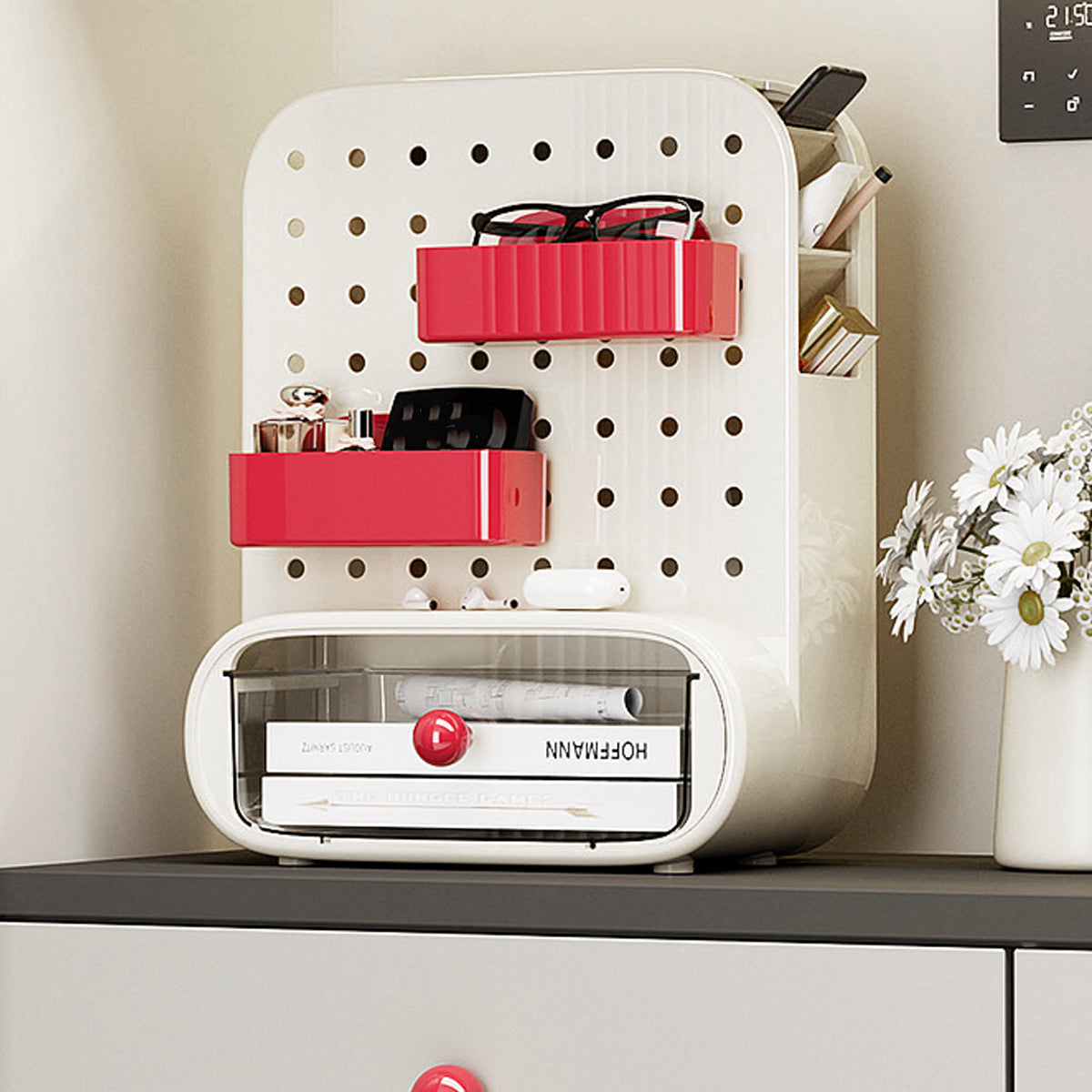 Drawer Pegboard Desktop Storage Box Space Saving Organizer