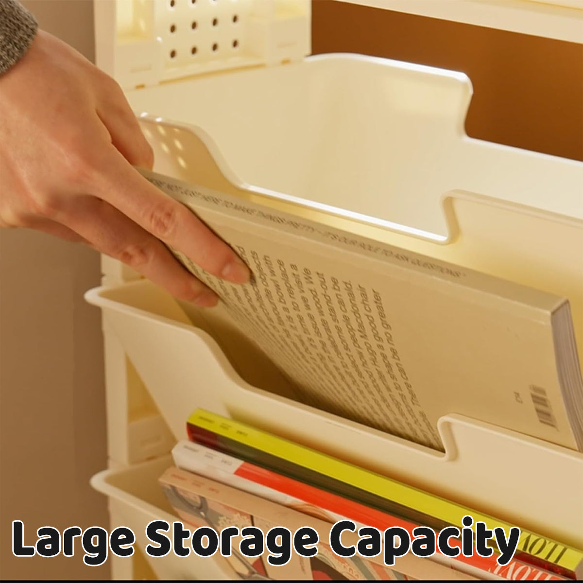 Movable Multi Layer Book Shelf Rolling Storage Rack