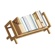 Bamboo Desktop Bookshelf Organizer for Home and Office