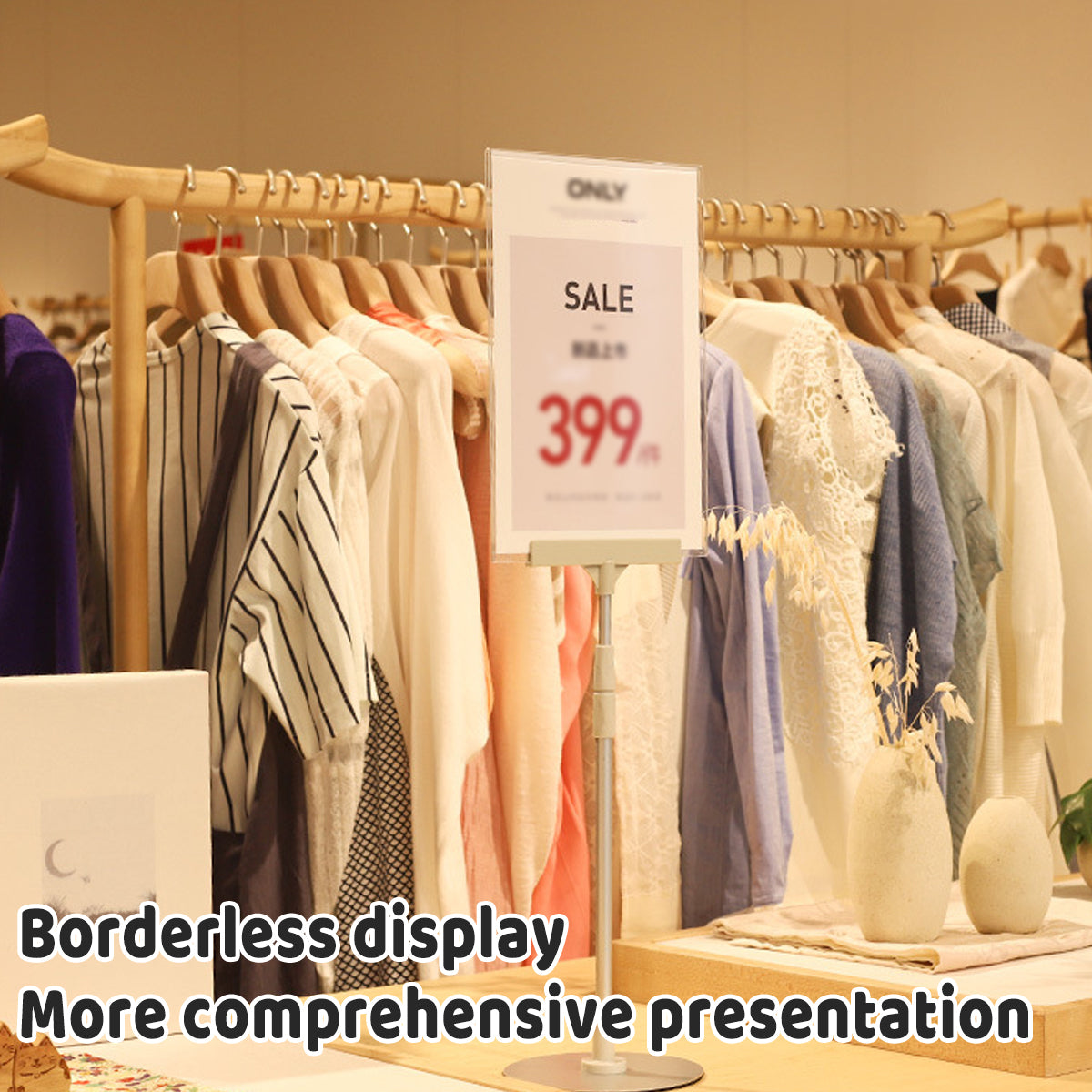 Adjustable A5 Poster Display Stand for Counter
