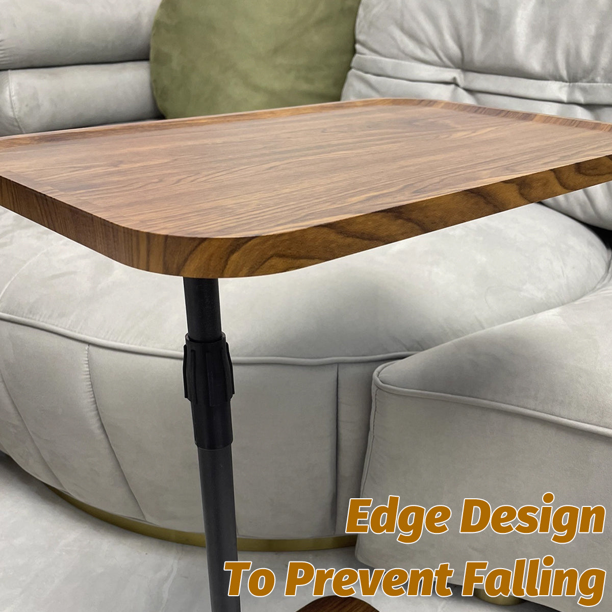Height Adjustable Sofa Side Table Stable Base