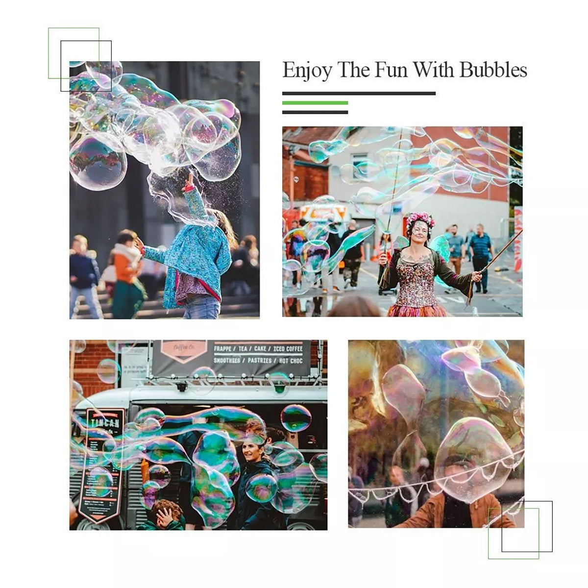 1.2m Telescopic Bubble Wand with 3 Rope Shapes
