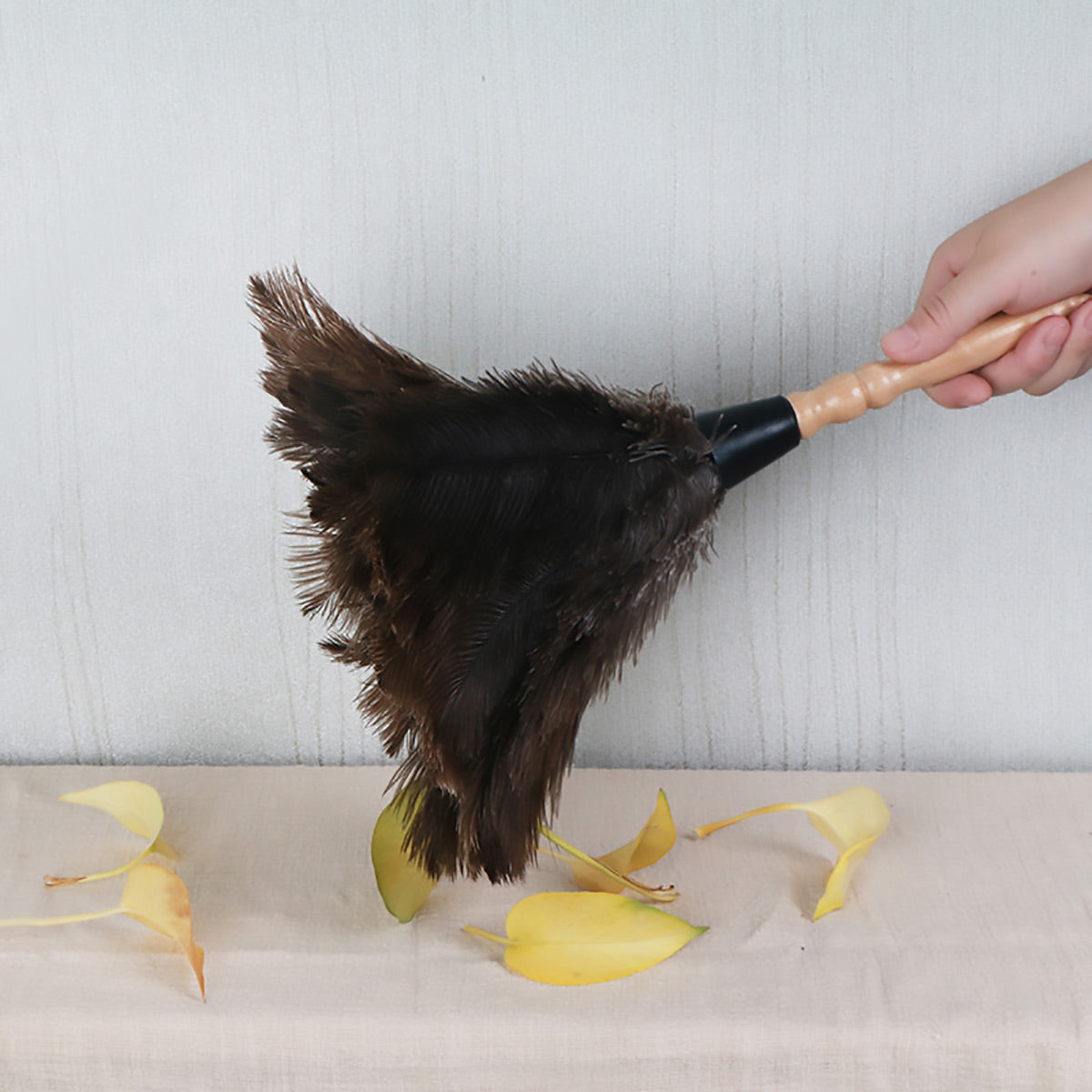 Ostrich Feather Duster with Strap for Home Cleaning