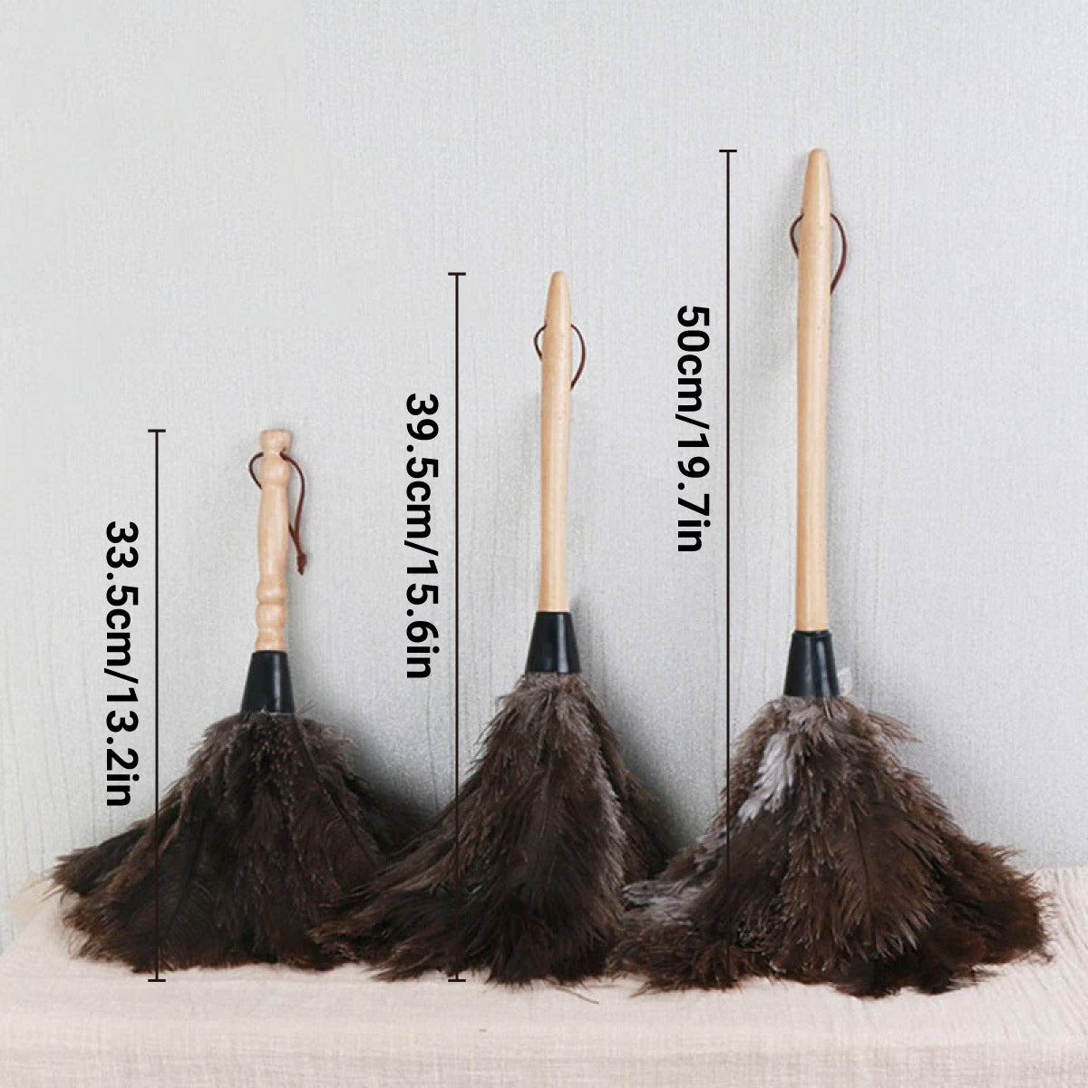 Ostrich Feather Duster with Strap for Home Cleaning