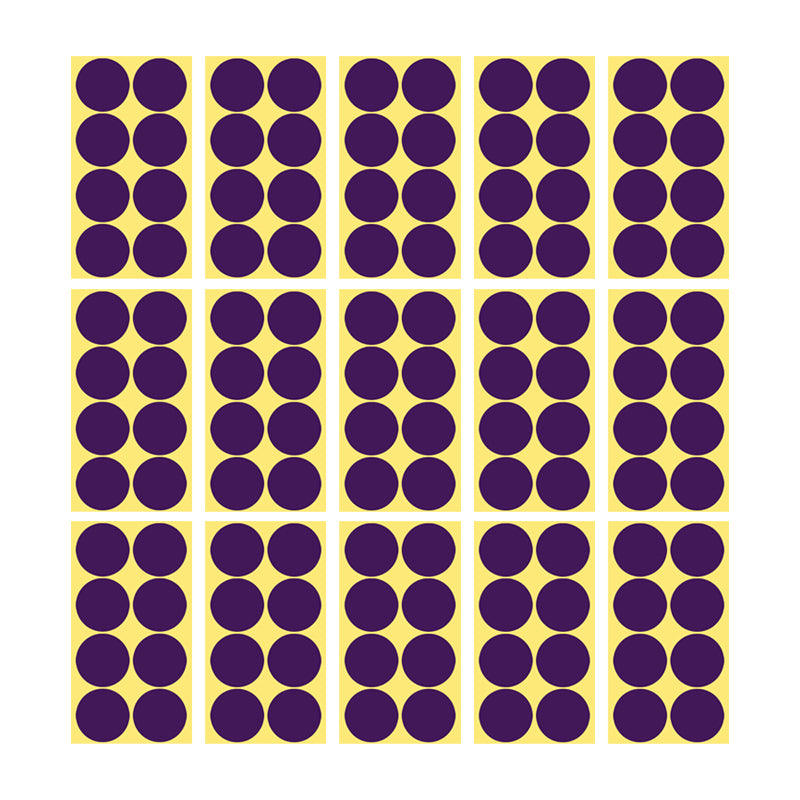 50mm Round Sticker Dots Adhesive Labels 1/5/15 Sheets