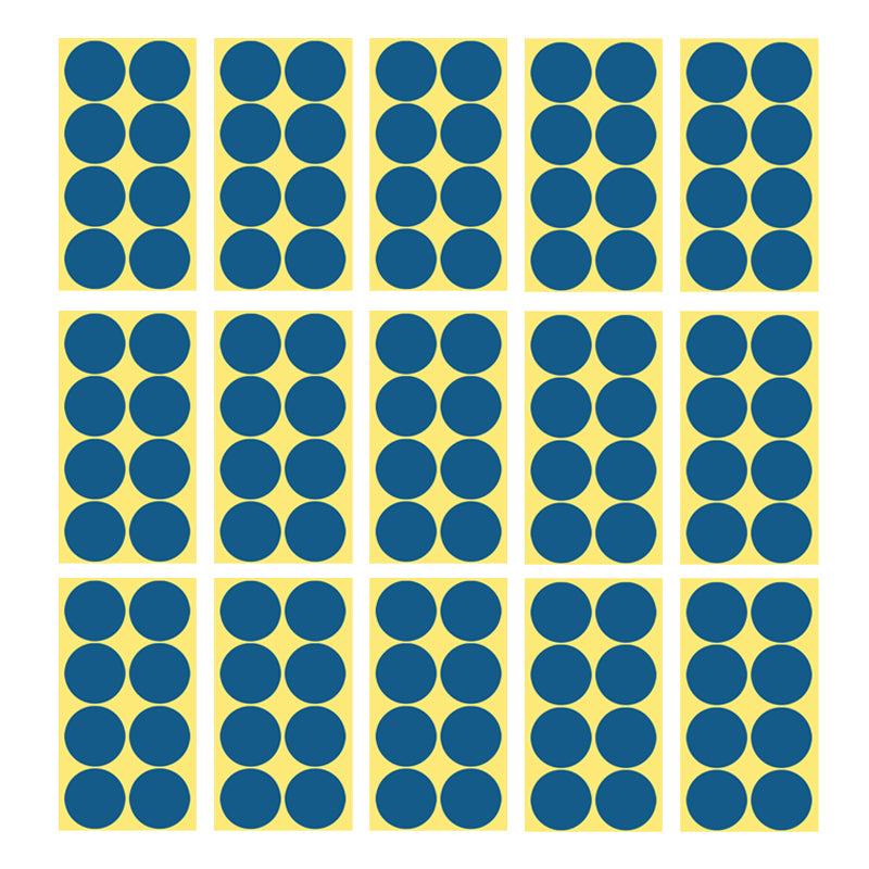 50mm Round Sticker Dots Adhesive Labels 1/5/15 Sheets