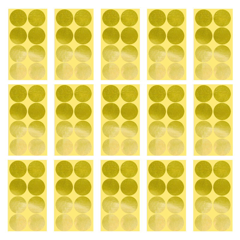 50mm Round Sticker Dots Adhesive Labels 1/5/15 Sheets