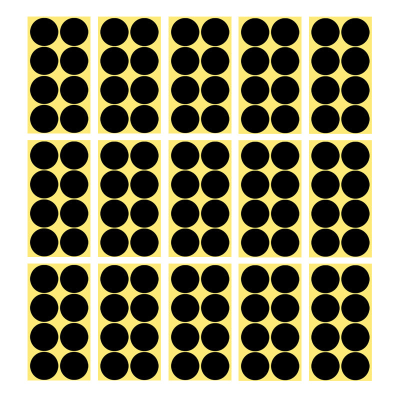 50mm Round Sticker Dots Adhesive Labels 1/5/15 Sheets