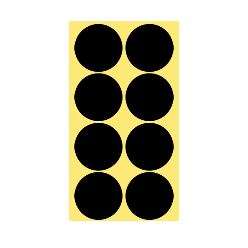50mm Round Sticker Dots Adhesive Labels 1/5/15 Sheets