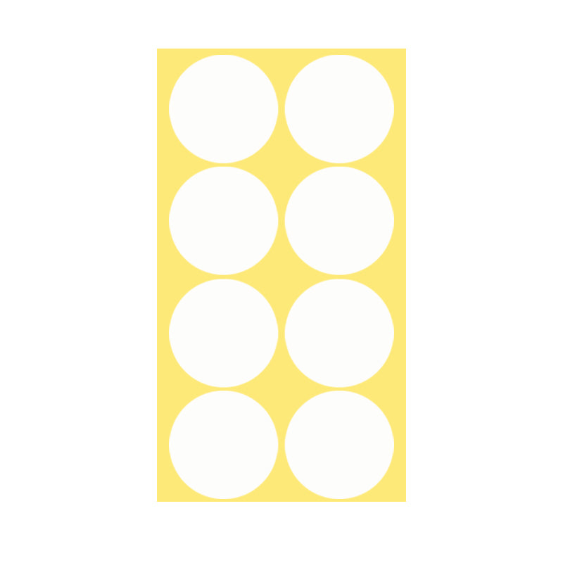 50mm Round Sticker Dots Adhesive Labels 1/5/15 Sheets