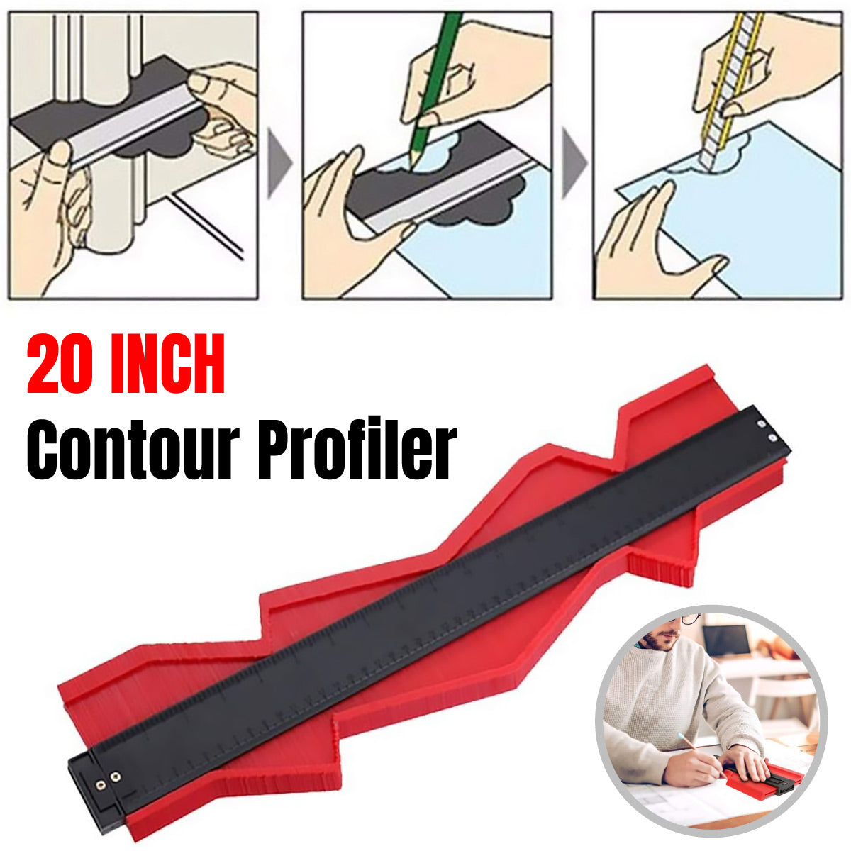 20 Inch Contour Profiler for Woodworking Shape Copying