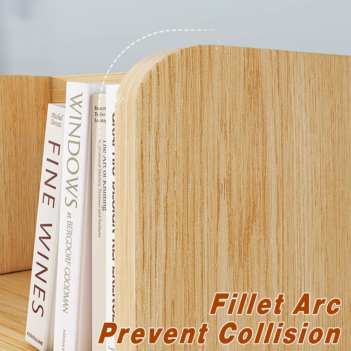 Desktop Bookshelf Organizer Bookcase Rack for Home Office Use