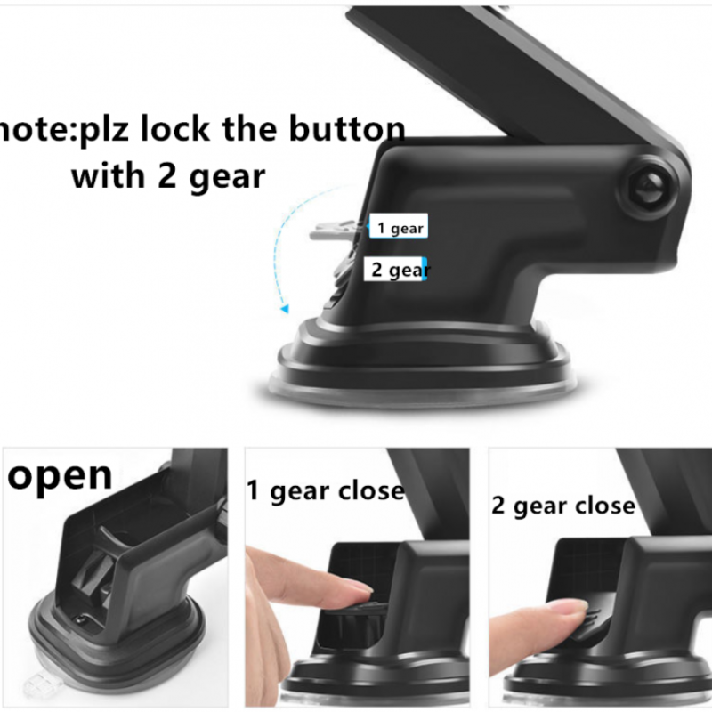Universal 360 Car Phone Holder Long Neck Cradle