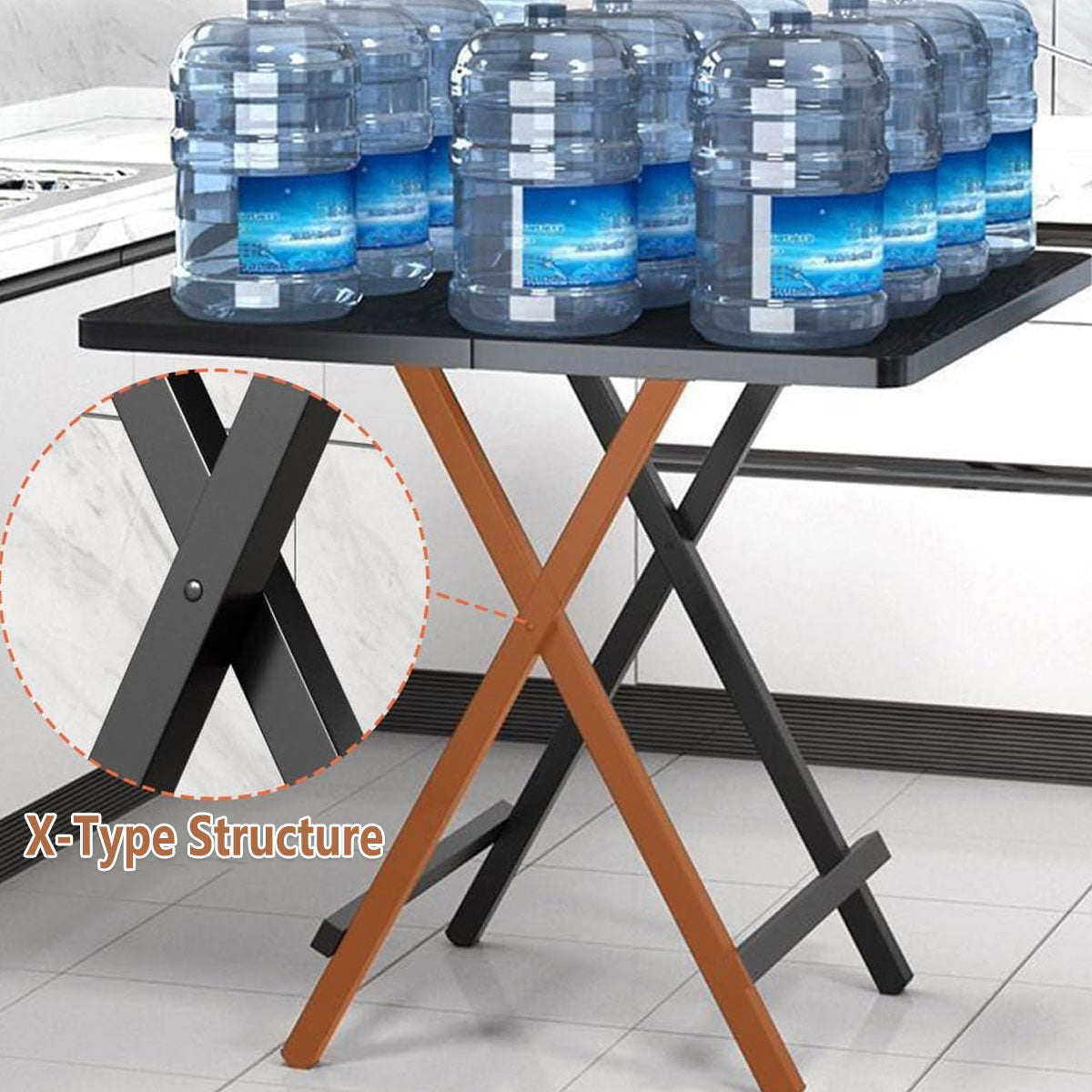 Folding Dining Table Portable Space Saving Compact Household Design