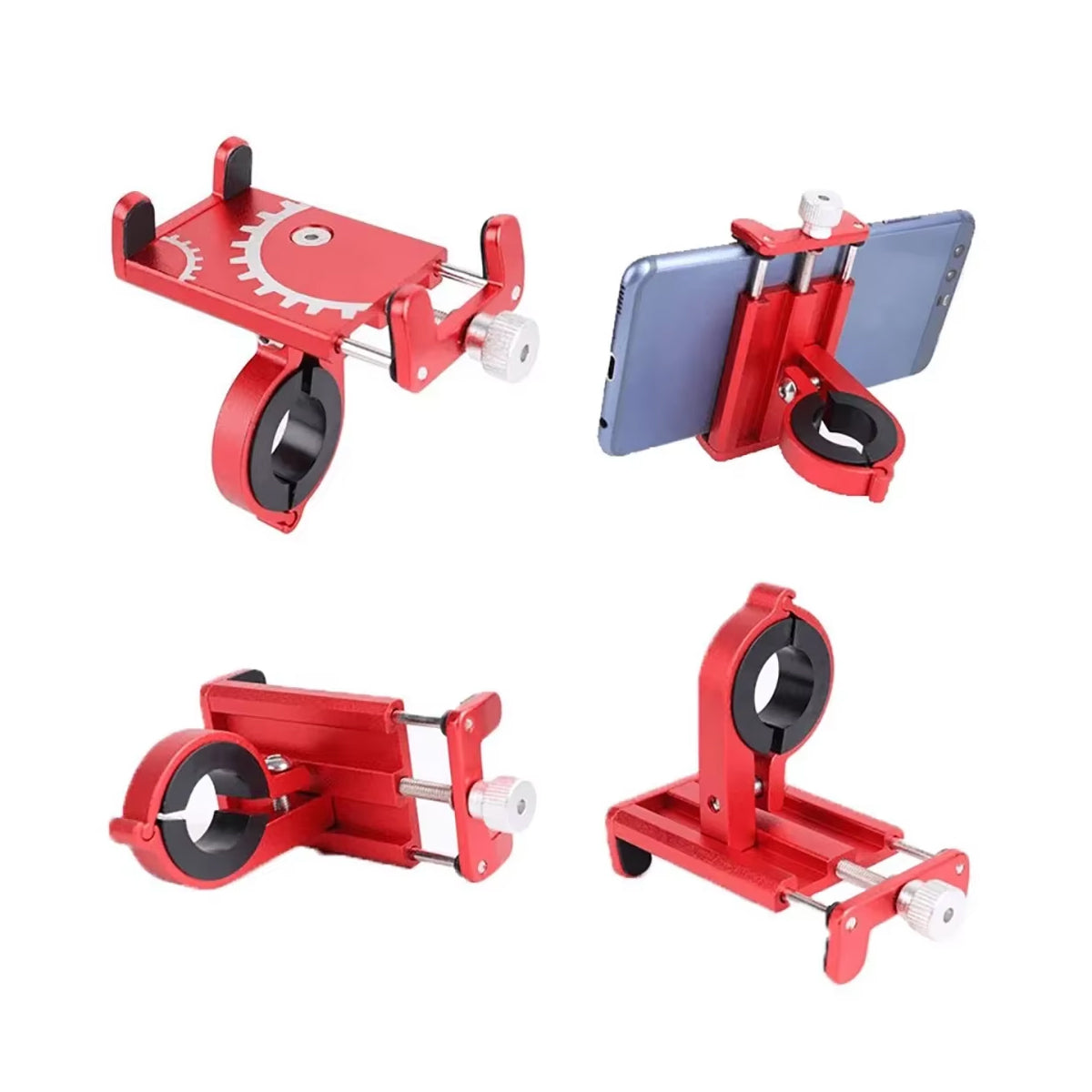 Aluminum Bicycle Phone Mount with Adjustable Clamp