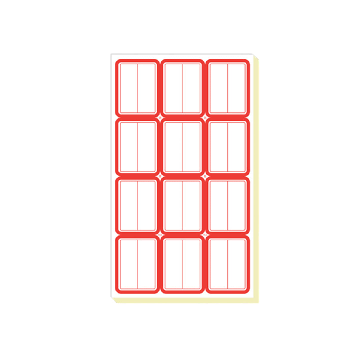 100 Pcs Price Stickers Blank Self-Adhesive Writable Labels