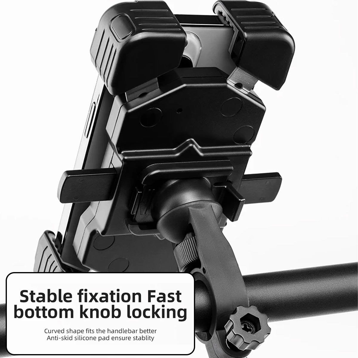 360 Degree Phone Holder with Handlebar Mount for Bike