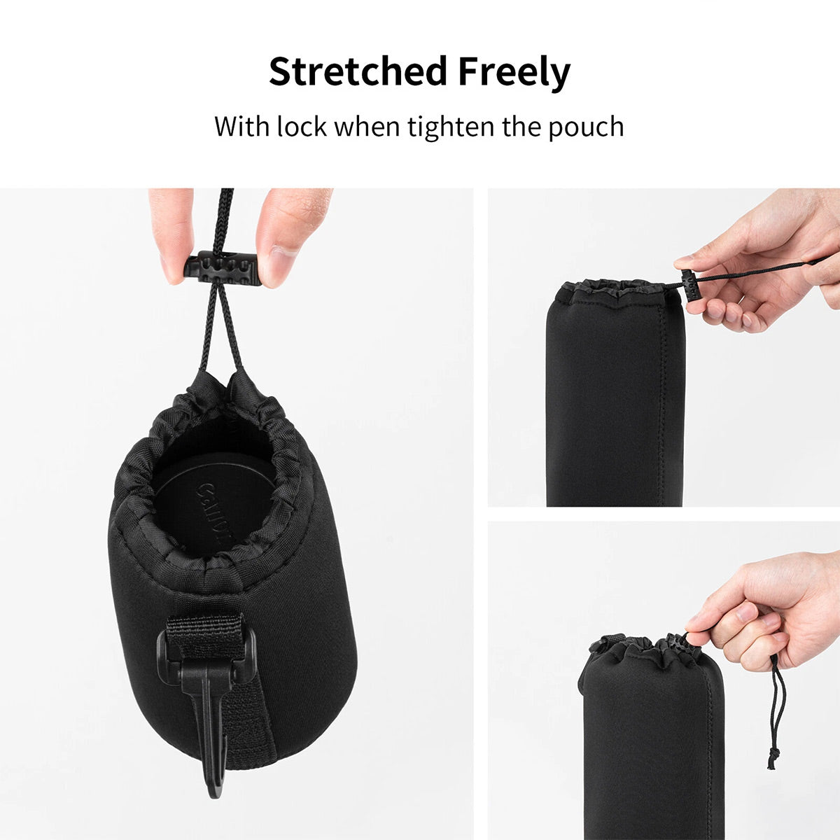 4 Pcs DSLR Camera Lens Pouch Protective Soft Cover