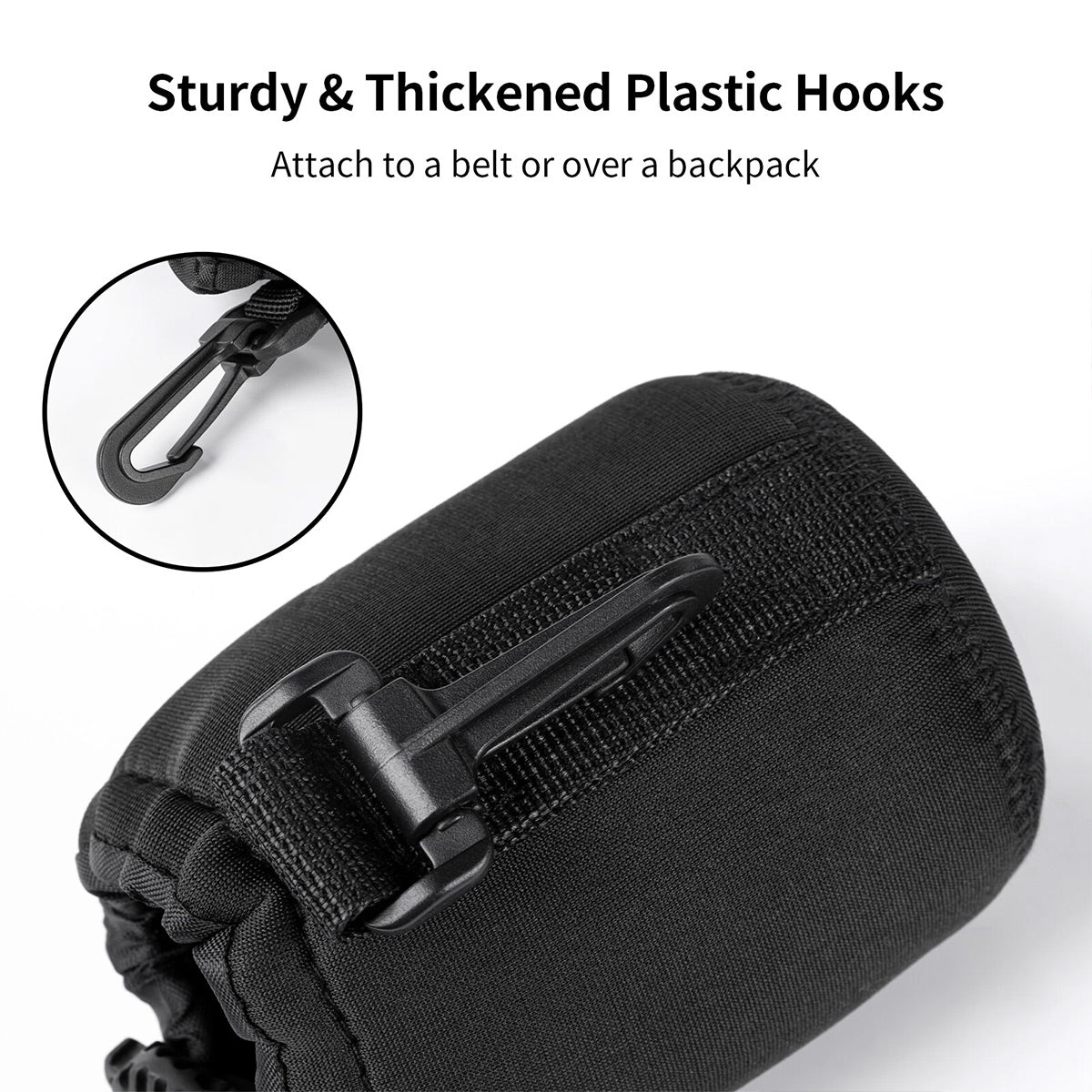 4 Pcs DSLR Camera Lens Pouch Protective Soft Cover