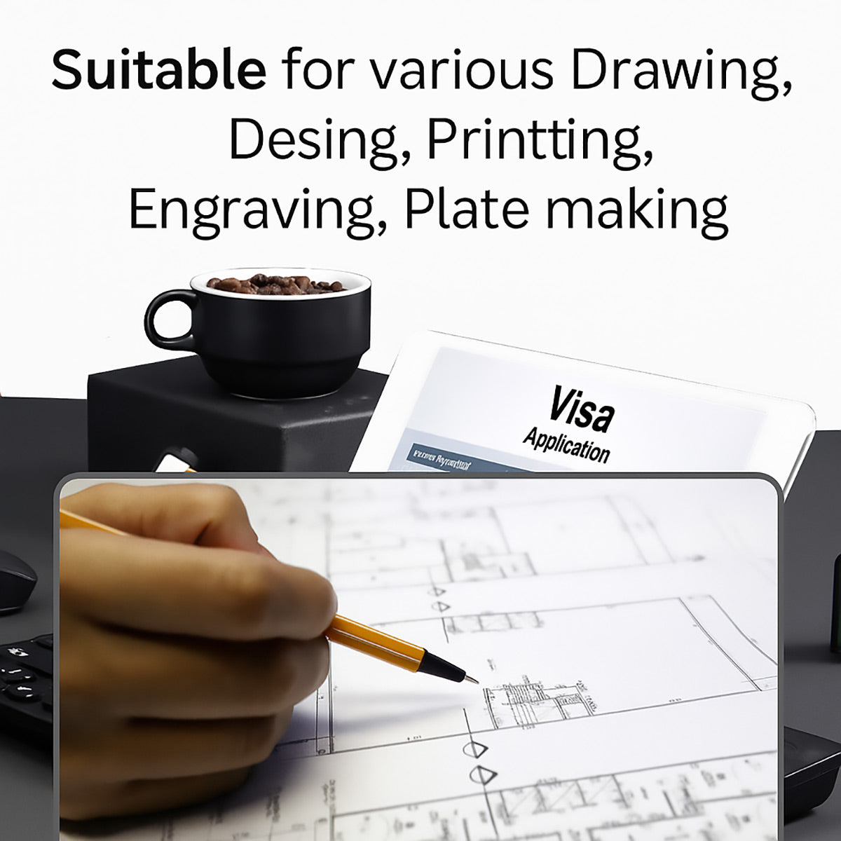 A1 Engineering Drawing Paper Roll 61cm 50m 80gsm