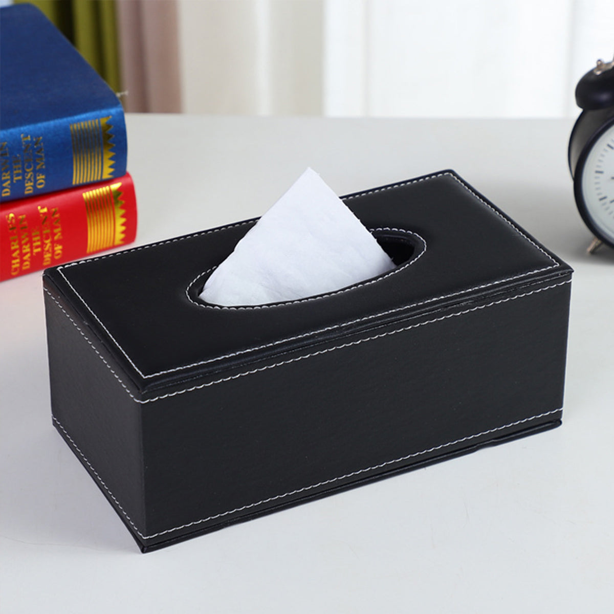 PU Leather Tissue Box Holder for Home Office