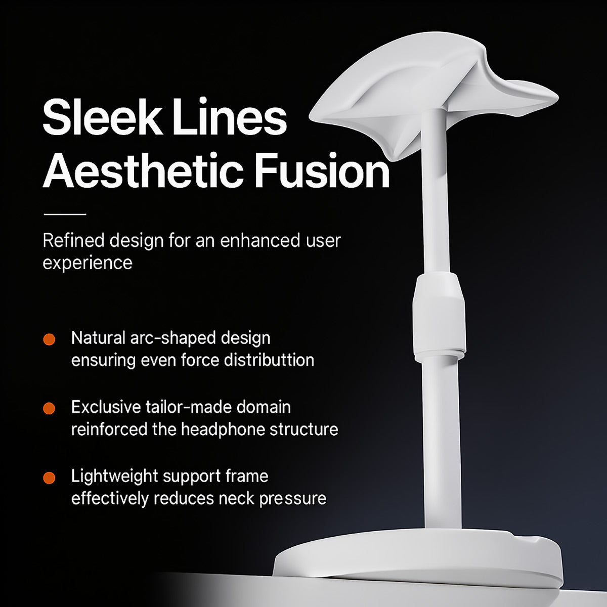 Adjustable Headphone Stand with Phone Grooves Gaming