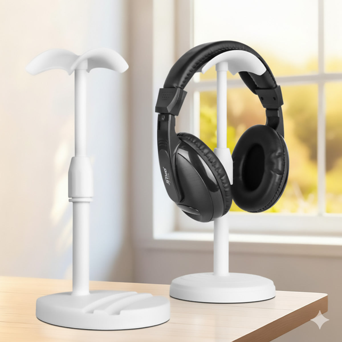 Adjustable Headphone Stand with Phone Grooves Gaming
