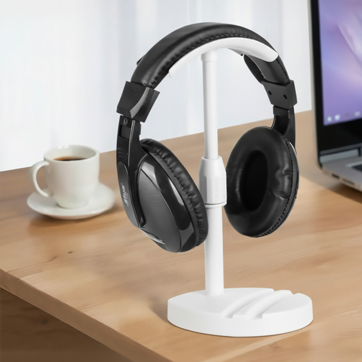 Adjustable Headphone Stand with Phone Grooves Gaming