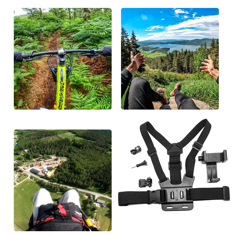 Phone Chest Mount Harness Strap for POV Video