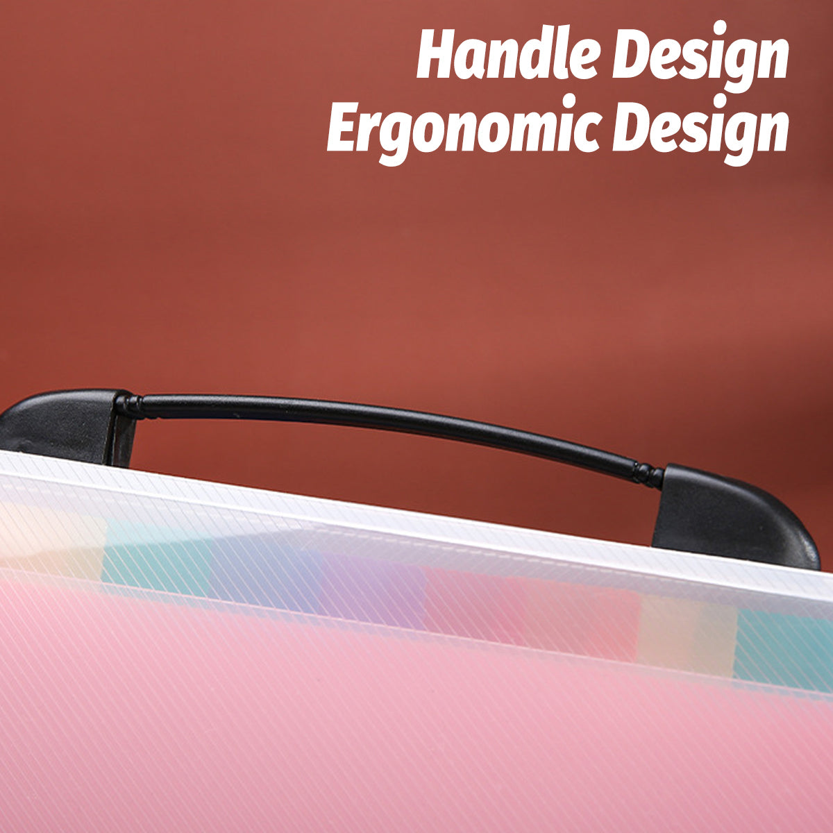 A4 Accordion File Folder 13 Pockets with Handle Buckle PP