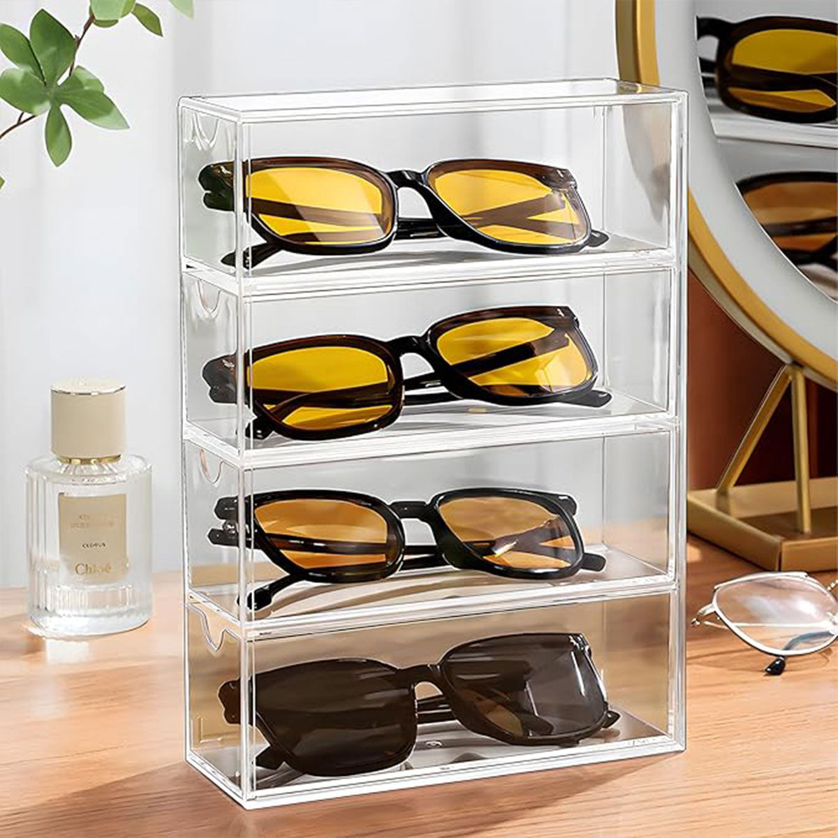 Stackable Acrylic Sunglasses Display Storage Box