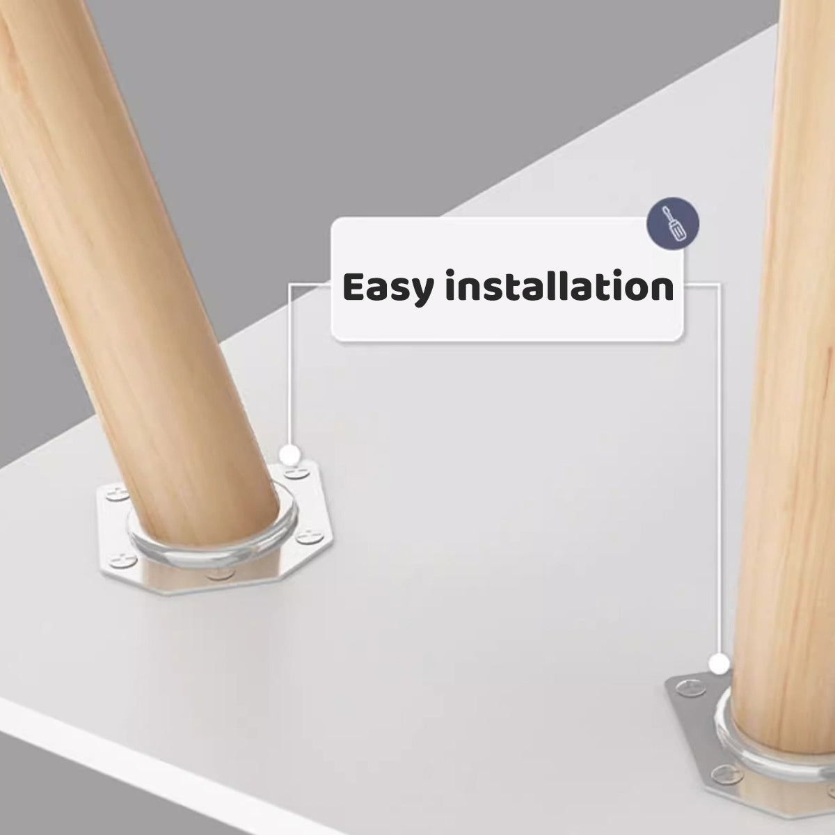 Rectangular Desktop Computer Desk for Home and Office