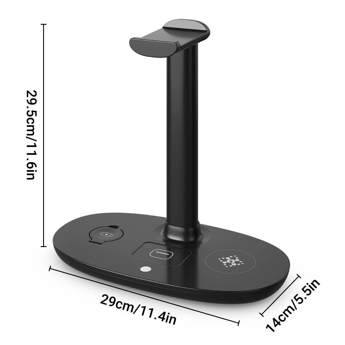 Headphone Stand Charging Station 15W Wireless Pad