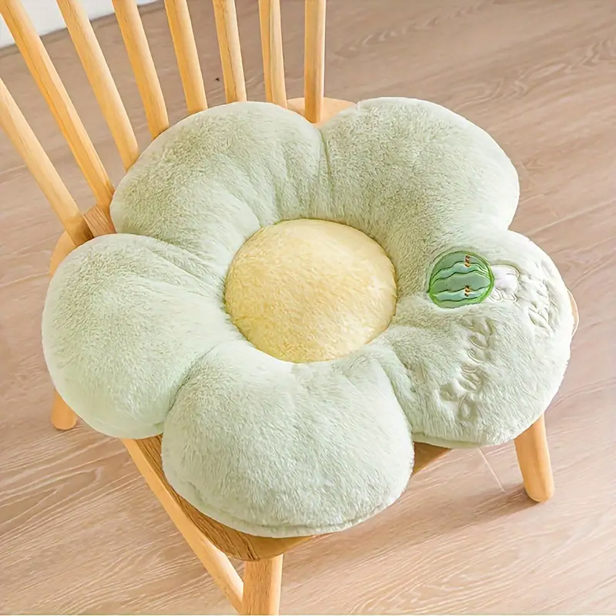 Sunflower Floor Cushion Soft Plush Chair Pad with Padding
