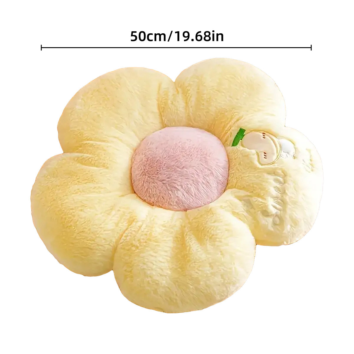 Sunflower Floor Cushion Soft Plush Chair Pad with Padding