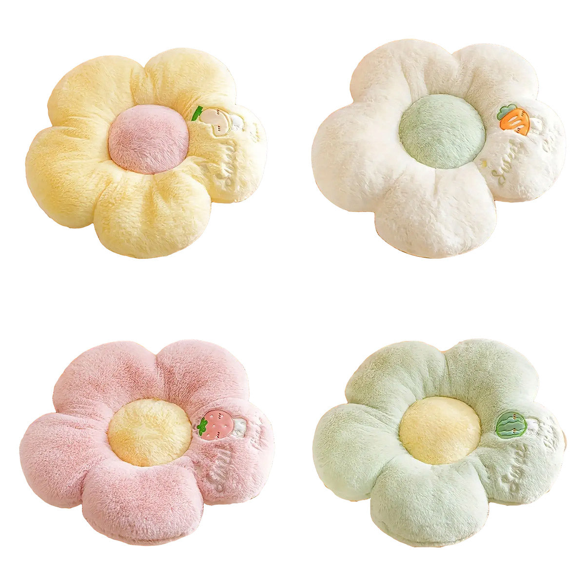 Sunflower Floor Cushion Soft Plush Chair Pad with Padding